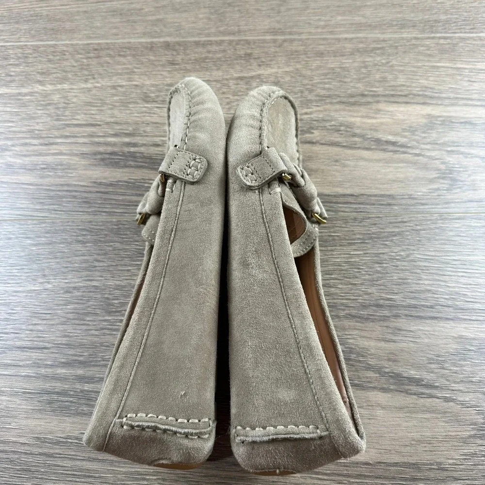 Cole Haan Womens Emmie Suede Driving Loafer Knot Irish Coffee Size 7.5 B Casual